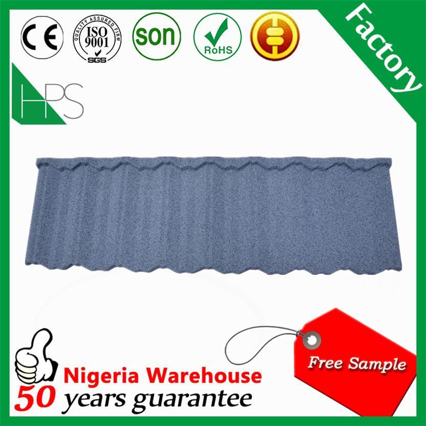 Africa Hot Sale Long Span Roof Building Material Kerala Stone Coated Metal Roof Tile