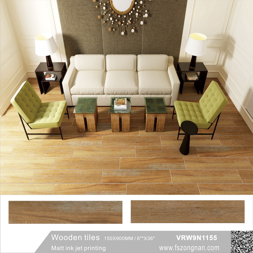 Classical Building Material Wooden Ceramic Floor Tile (VRW9N1155, 150X900mm)