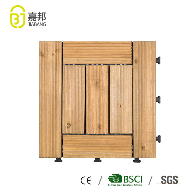 Hotel Supplies Outdoor Ground Cork Wooden Flooring Interlocking in Plastic Base Deck Floor Tiles in Low Price