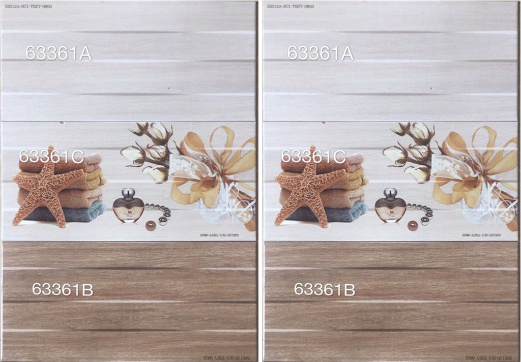 300X600mm 3D-Inkjet Glazed Interior Ceramic Kitchen Wall Tiles (63361)