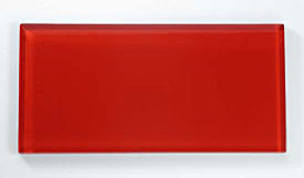 Red Glass Brick Tile (GT015)