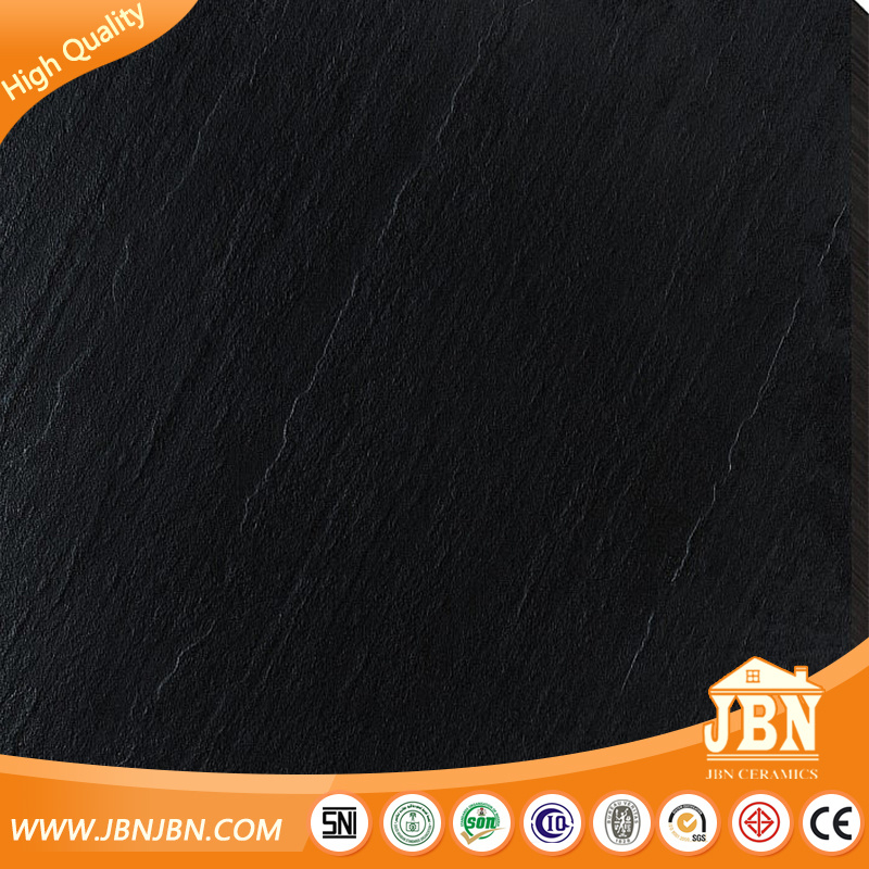 600X600mm Pure Black Rustic Porcelain Floor Tile (JT6002D)