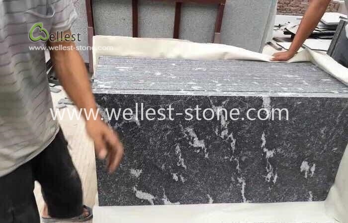 Snow Grey Granite Exterior Wall Cladding Tile