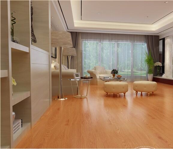 Interlock UV Coating Loose Lay PVC Floor Tile Like Wood