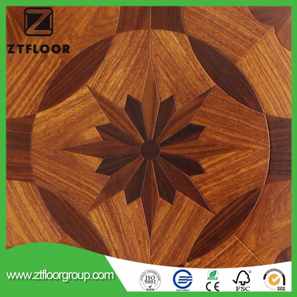 Wooden Laminated Flooring Unilin Click Decoration Material