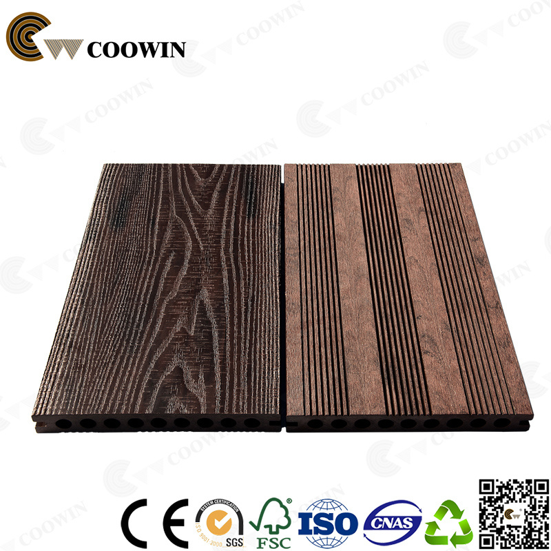 Recycled Material Waterproof WPC Decking Floor