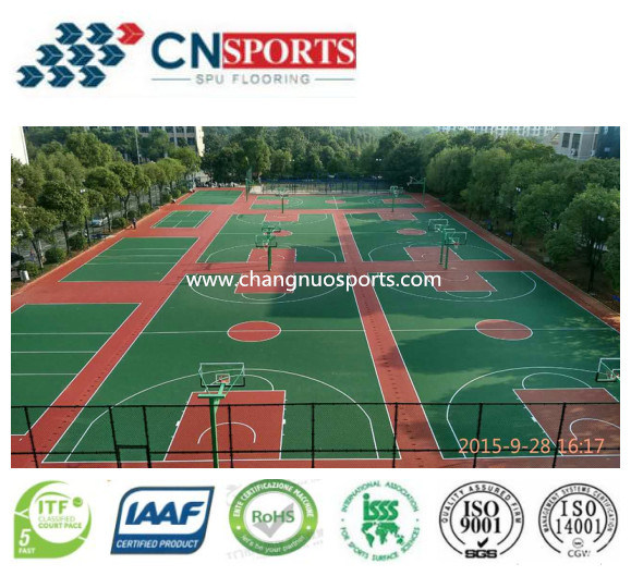 Professional Cheap Si-PU Flooring for Gym/Fitness/Stadium Floor