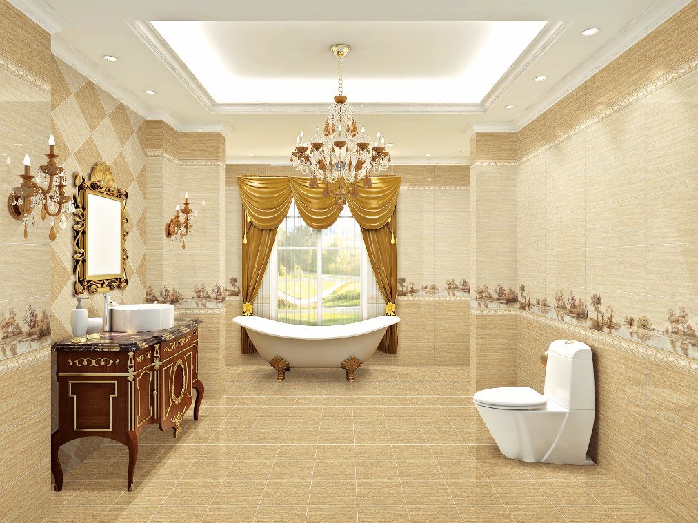 300X600 Marble Look Ceramic Wall Tile for Bathroom