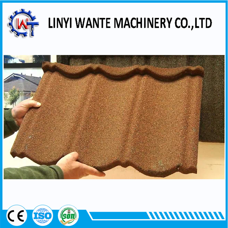 Durable and Beautiful Building Material Stone Coated Bond Roof Tile