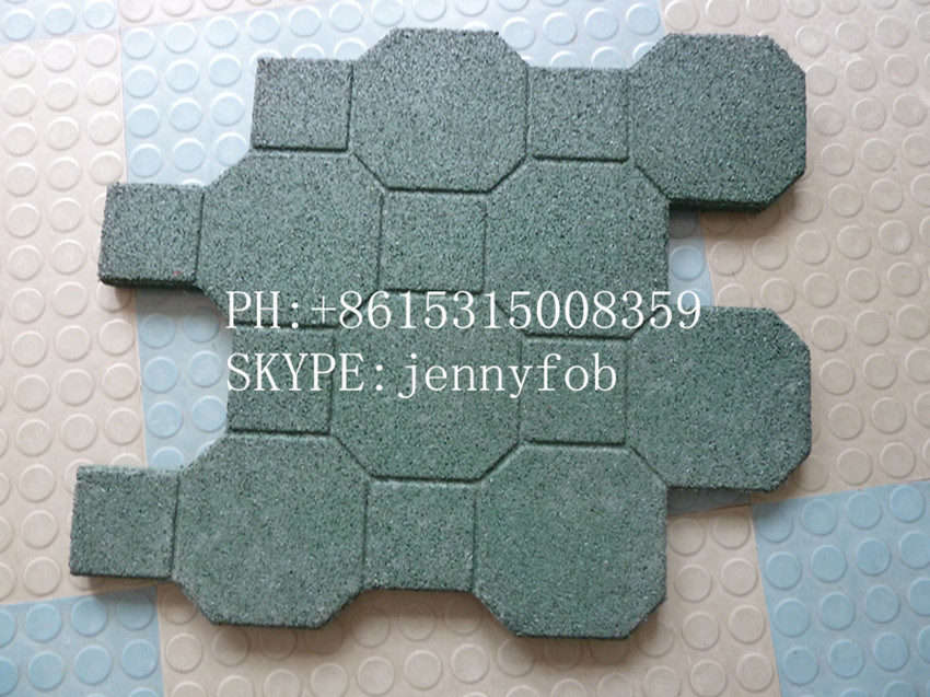 Wearing-Resistant Outdoor Playground Kindergarten Rubber Tiles