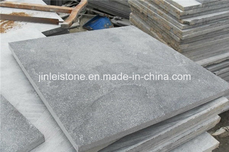 Flamed Blue Limestone Tile Outdoor Floor Tile / Paving Tile