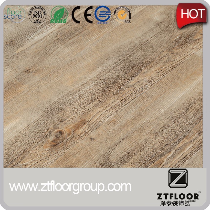 Household and Commercial Lvt Wood Plastic Composite Flooring