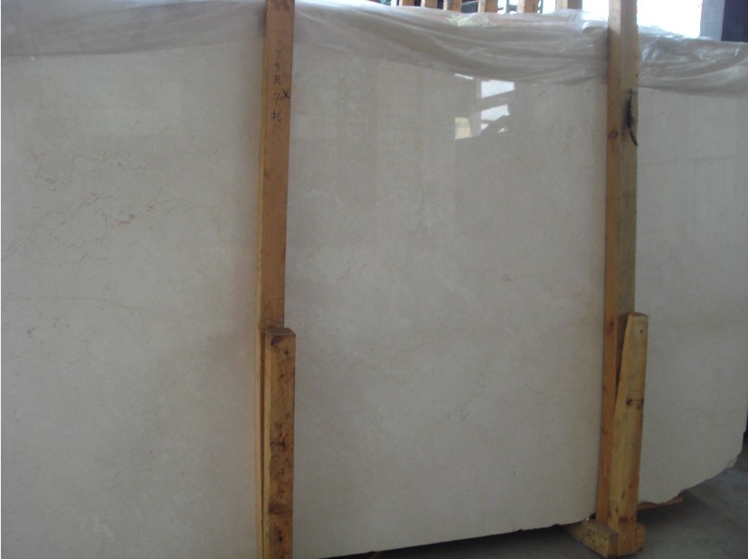 Natural Polished Spainish Crema Marfil Beige Marble Slabs, Tiles