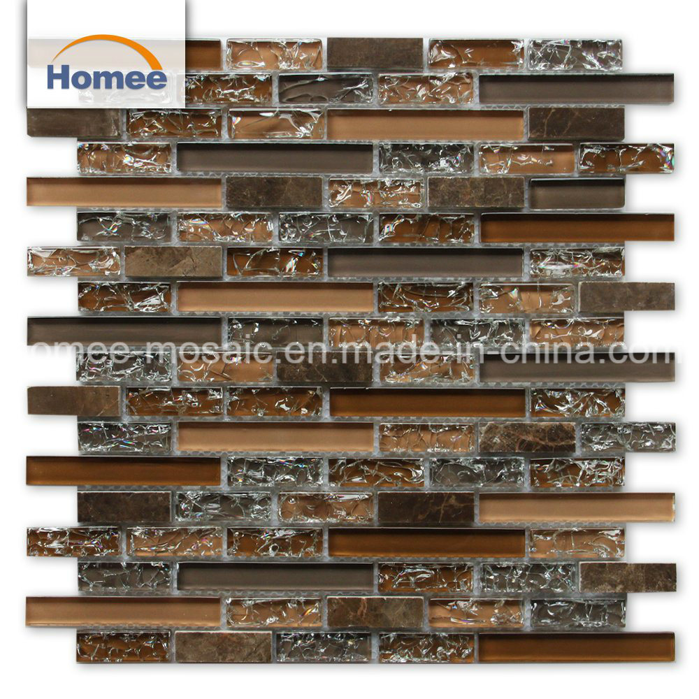 High Quality Ice Crack Decoration Indoor Glass Mosaic