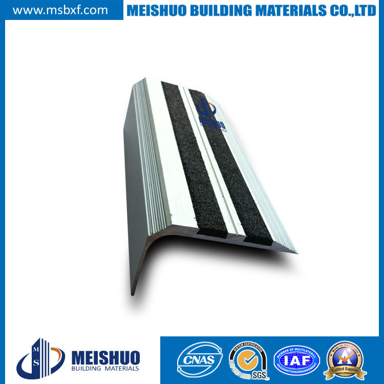 Carborundum Insert Anti Slip Aluminum Stair Nosing