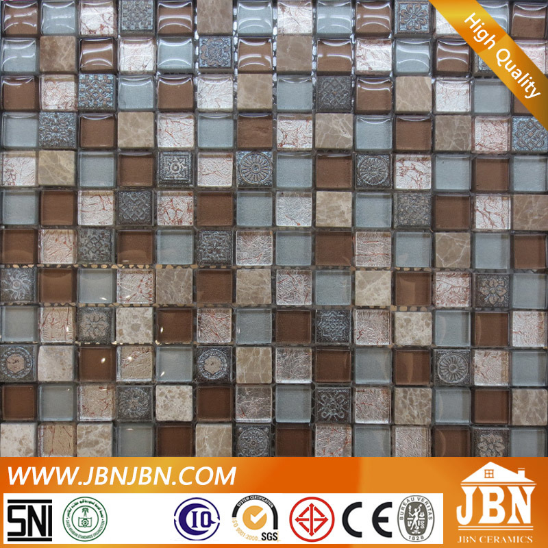 Showcase Decoration Light Emperador, Resin and Glass Mosaic (M820001)