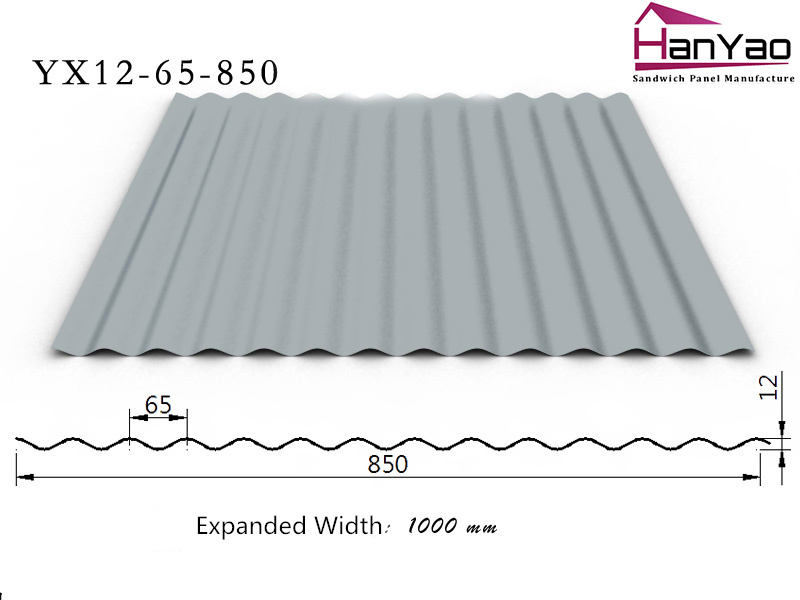 New Steel Roof Tile Roofing Sheet Yx12-65-850