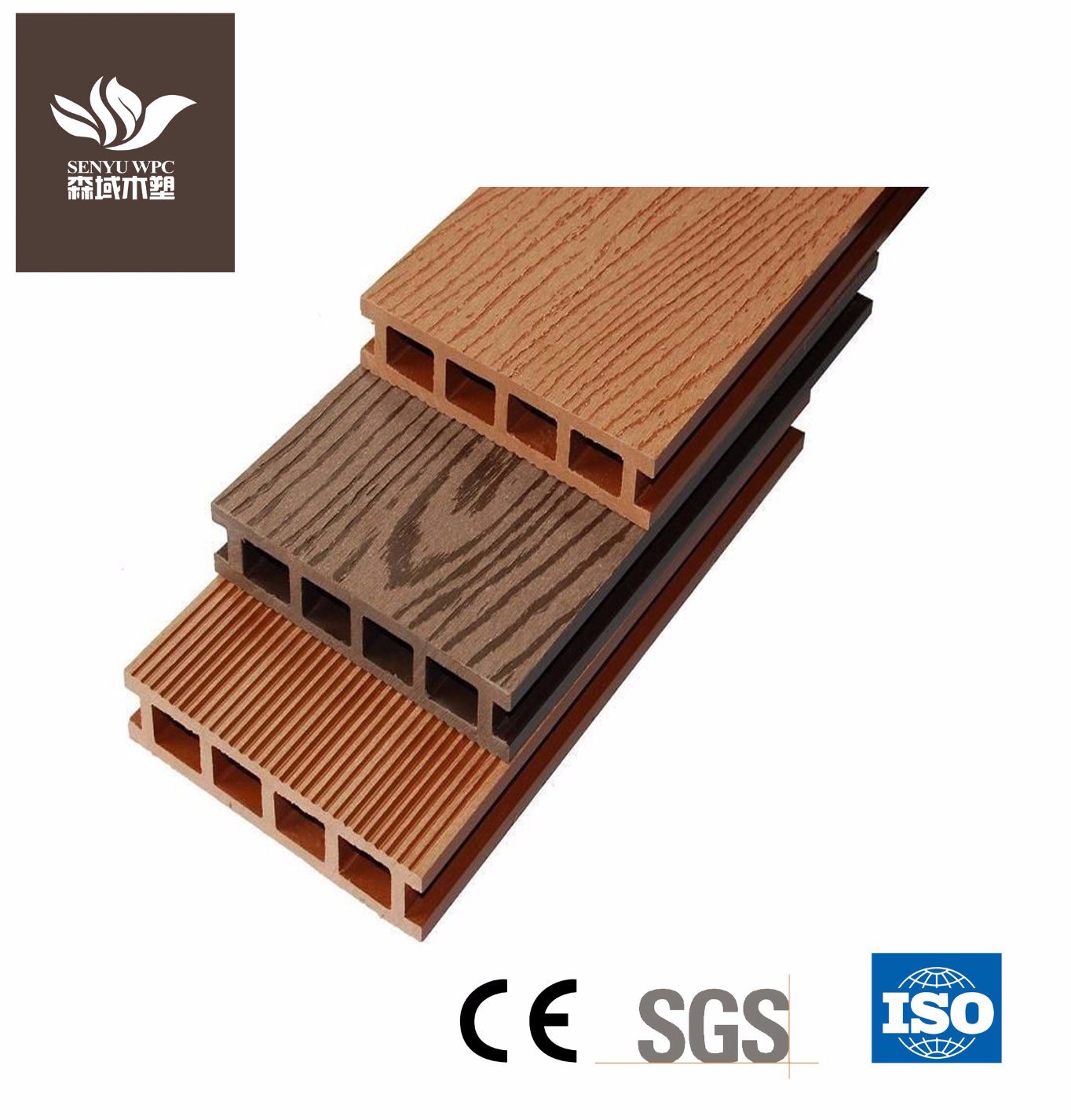 Eco-Frinendly Good Quality WPC Wood Plastic Flooring