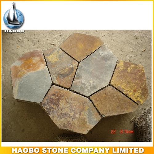 Natural Rusty Slate Crazy Paving Tile