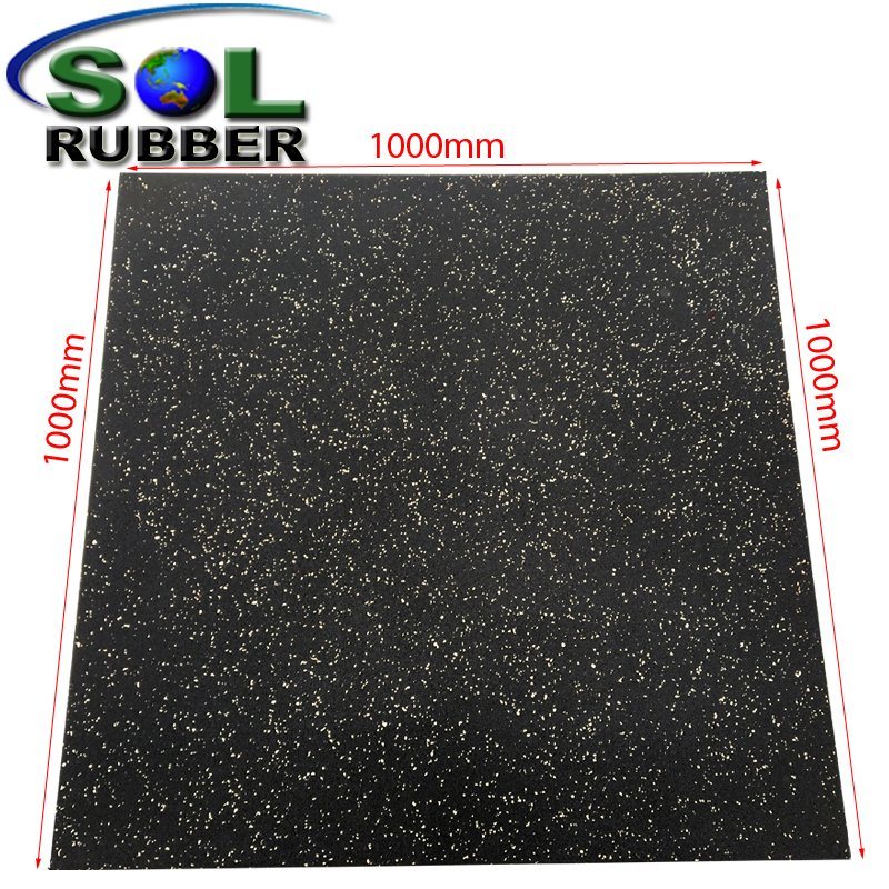 Sol Rubber Heavy Duty Non-Slip Gym Rubber Mat Rubber Floor Tile