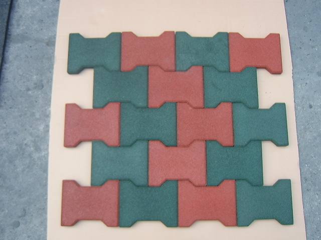 Kindergarten Rubber Mat, Anti-Slip Floor Mat, Interlocking Rubber Tiles