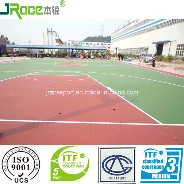 Good Elastic Silicone PU Sport Flooring for Various Sport Surface