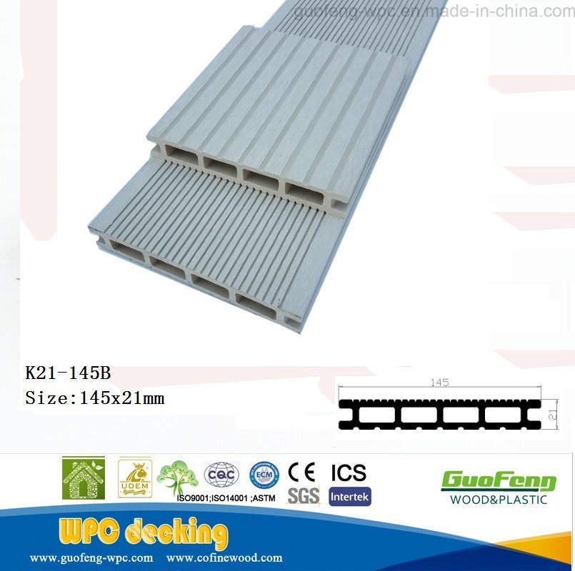 2018 Wood Plastic Composite Decking Flooring White WPC Decking