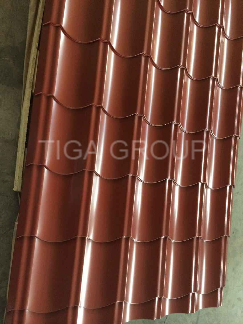 PPGI Waved Steel Sheet/Color-Coated Roof Step Tile for Africa