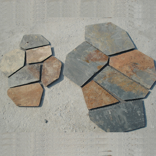 Eco-Friendly Chinese Multicolor Slate Outdoor Flagstone Mats (SMC-R063)