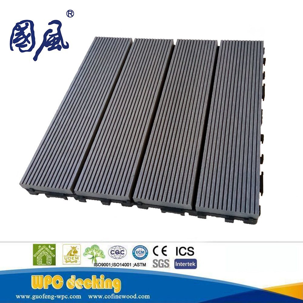 High Quality Anti-Moth-Eaten Waterproof WPC Interlocking Decking Tiles