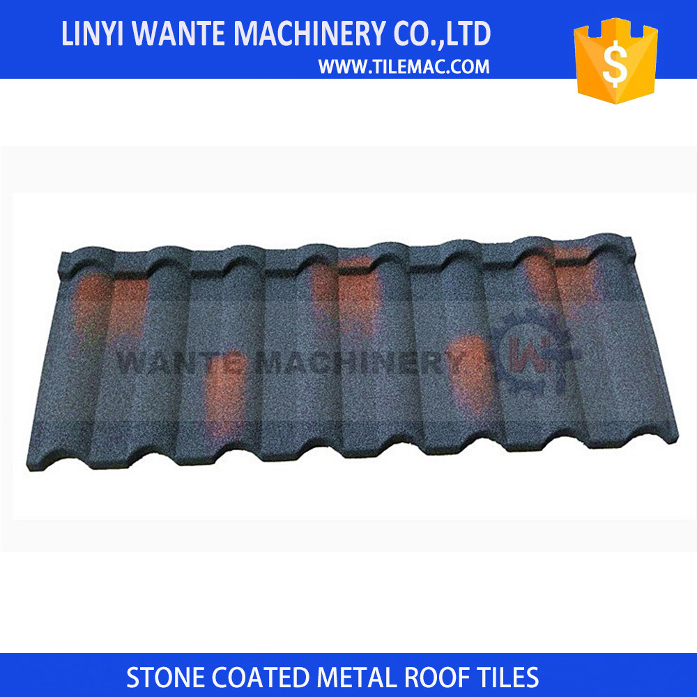 New Design Milano Stone Coated Metal Roof Tile with Standard Size 1340X420mm