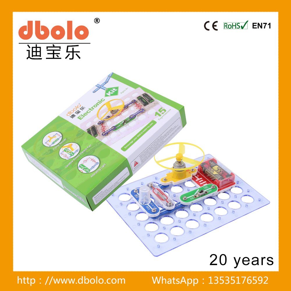 Preschool Children Plastic Electronic Building Blocks