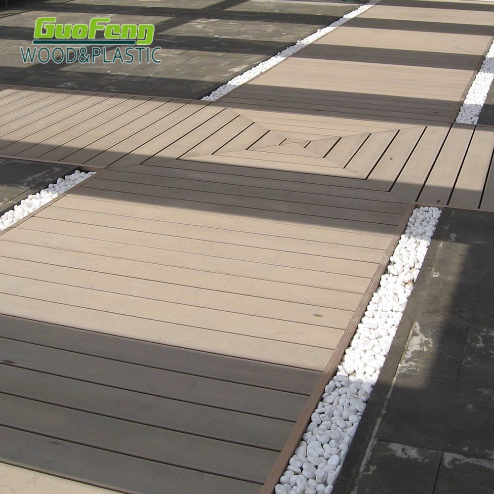 Wood Plastic Composite WPC Outdoor Decking Flooring