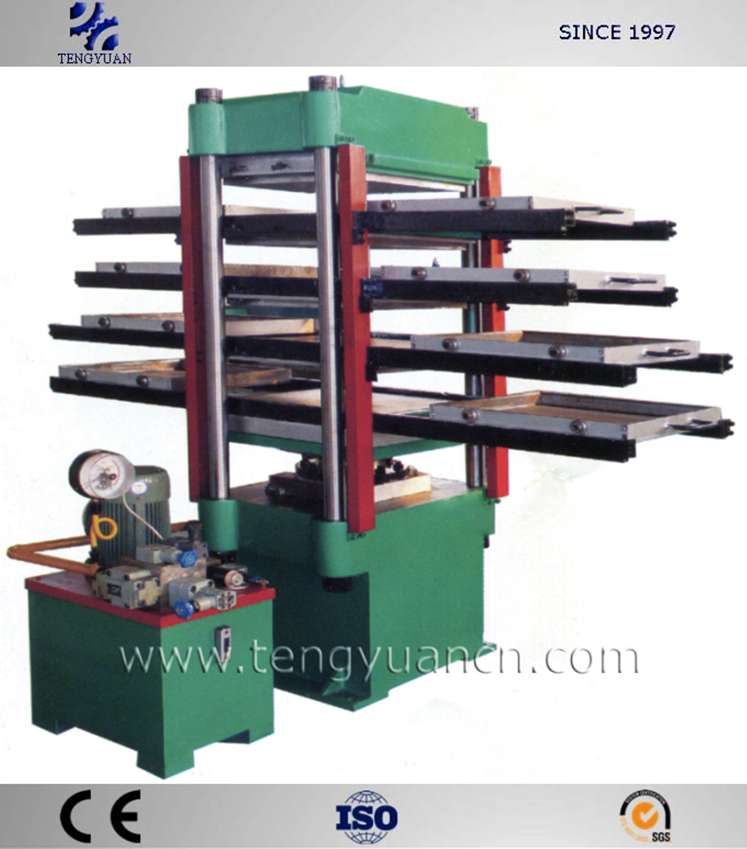 High Efficient Rubber Tiles Vulcanizing Press