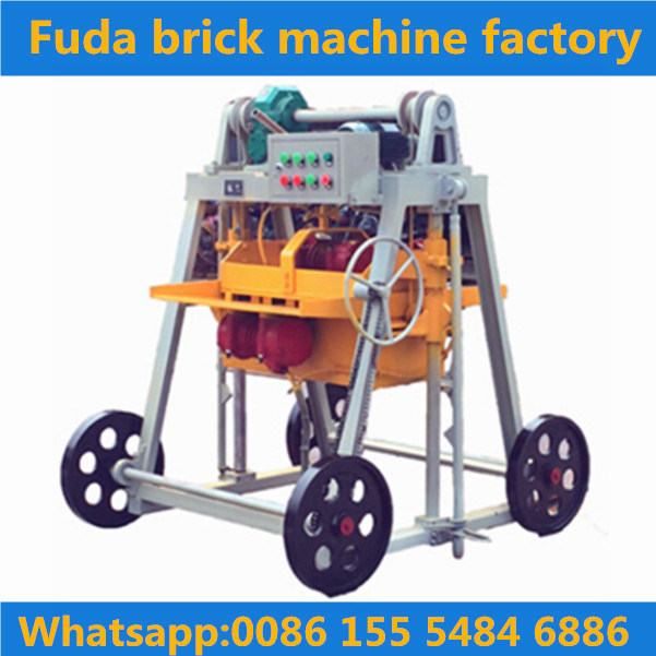 Manual Mobile Brick Machine Hollow Block Machinery