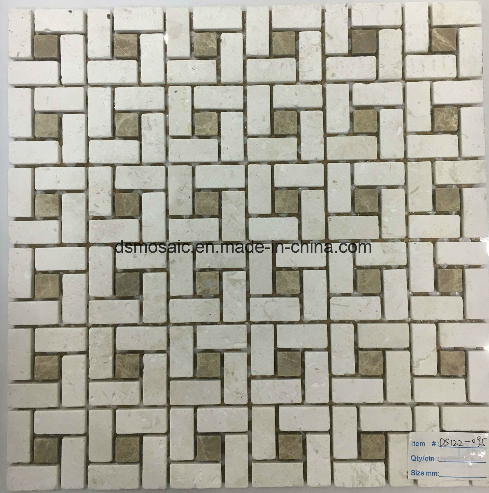 Gray Bianco Carrara Marble Stone Mosaic Tile