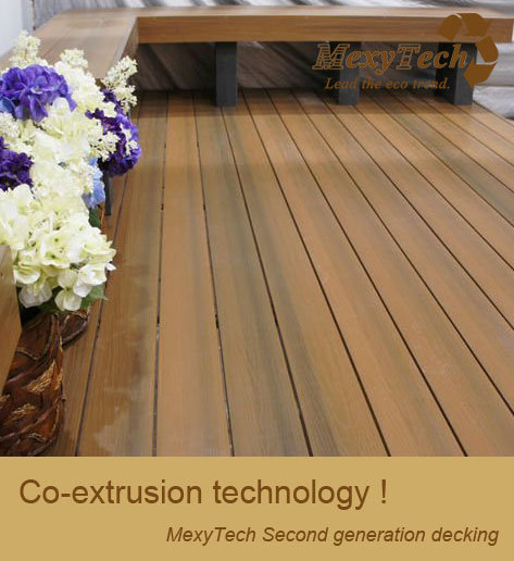 Hotel/Restaurant WPC Wood Decking Flooring, Interior and Exterior