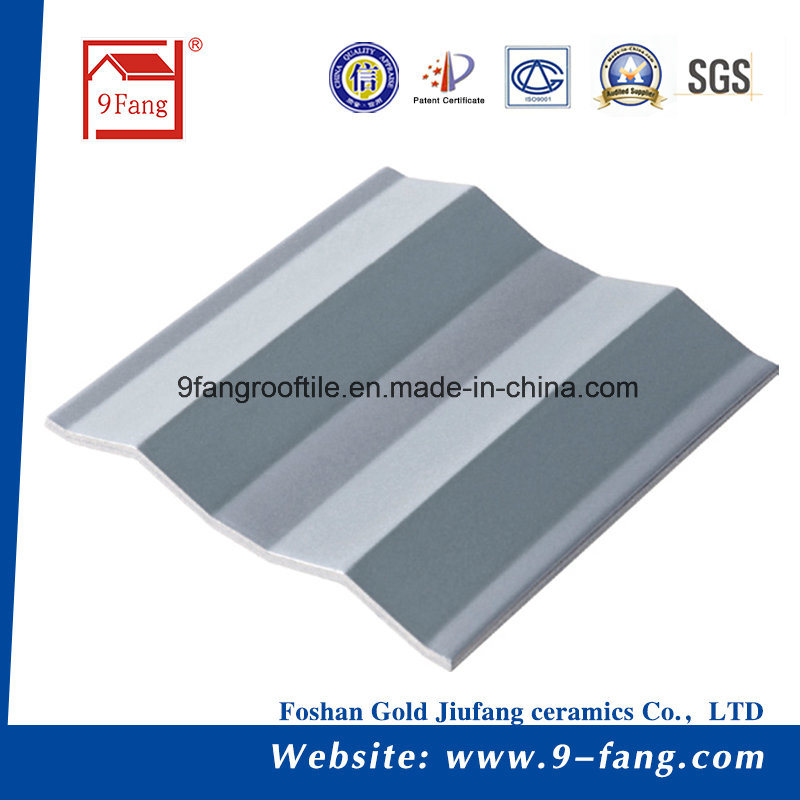 Corrugated Wave Type Clay Roofing Tile Made in China Construction Material