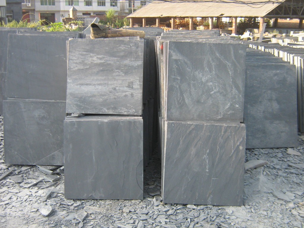 Manufacturer of Flooring Black Slate Tiles