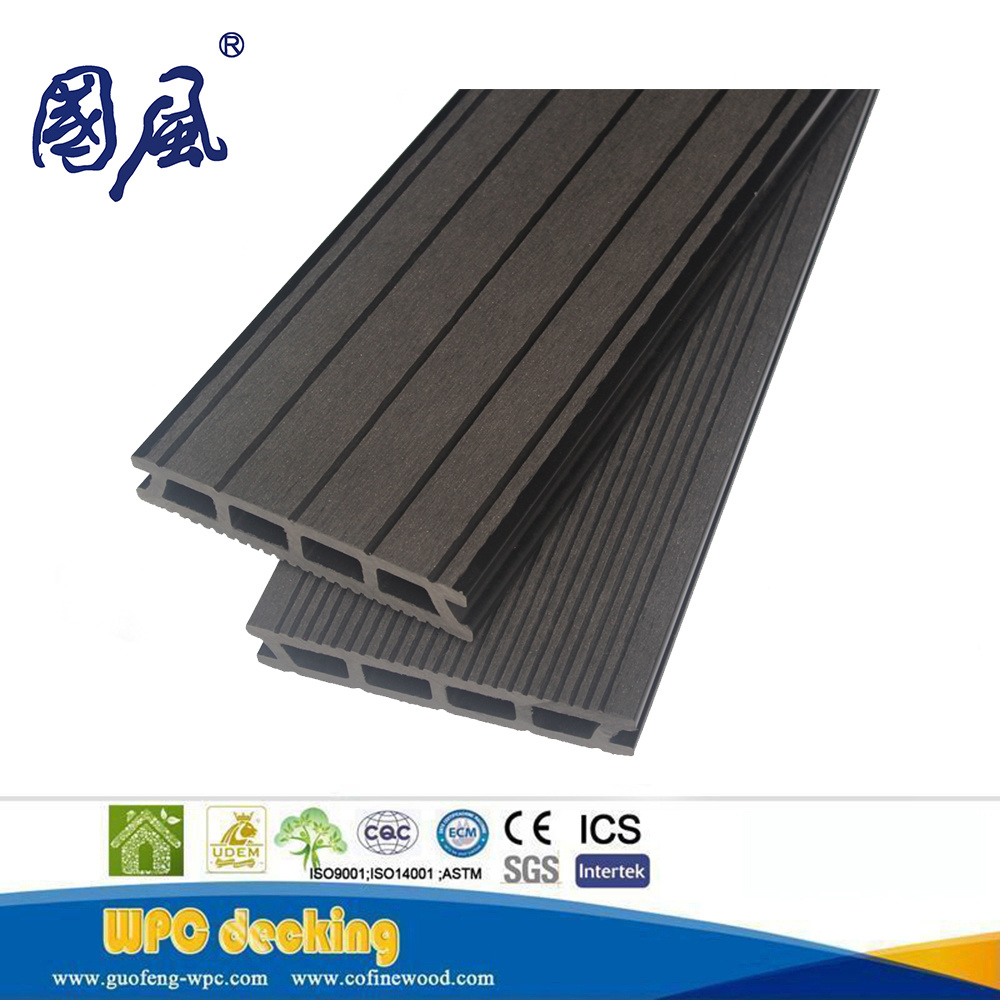 100% Recyclable Wood and Plastic Composite WPC Decking for Outdoor Use