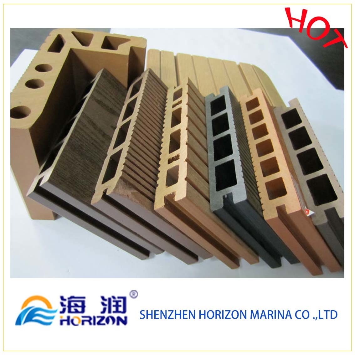 Hot Sale Water Proof Wood Plastic Composite Decking Floor WPC