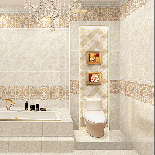 Customized Interior Ceramic Waterproof Wall Tile for Bathroom/Kitchen