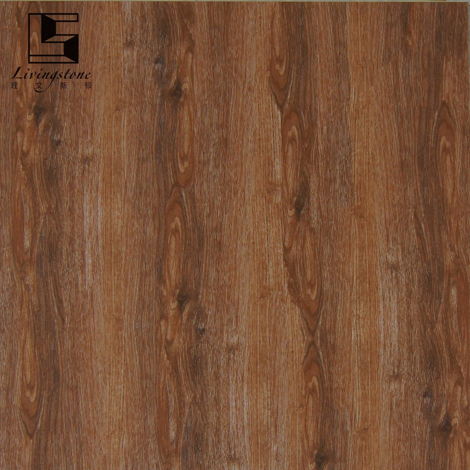 Wooden Flooring Tile Dark Color Inkjet Polished Tiles