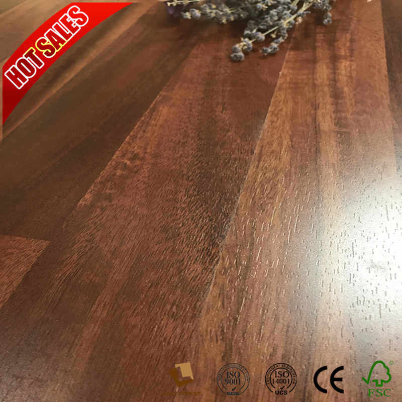 Factory Produce European Laminate Flooring Cherry Red 8.3mm