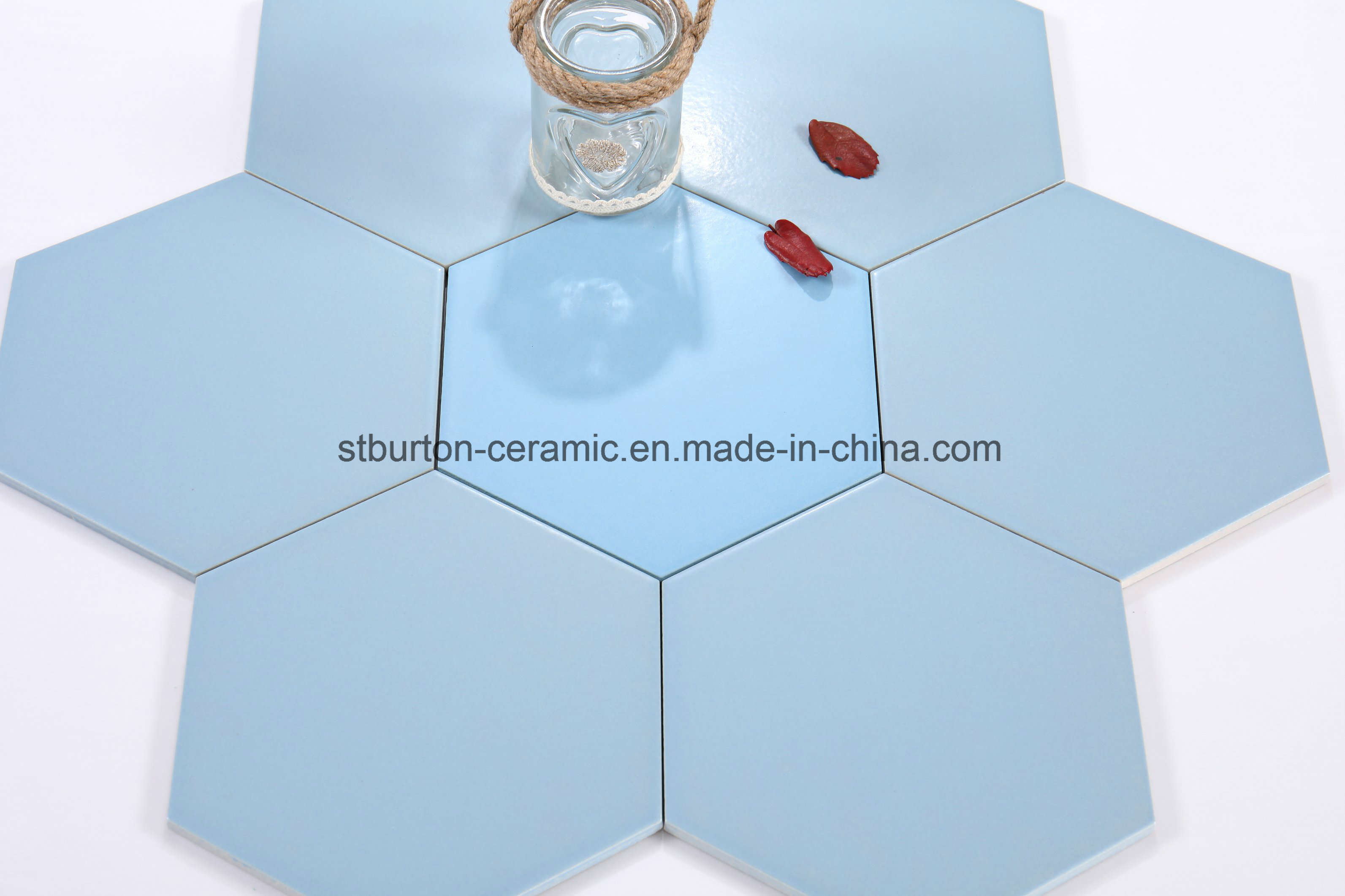 Hexagon Porcelain Wall and Floor Tile Decoration Wall Tile 115X200X230mm St23204-a