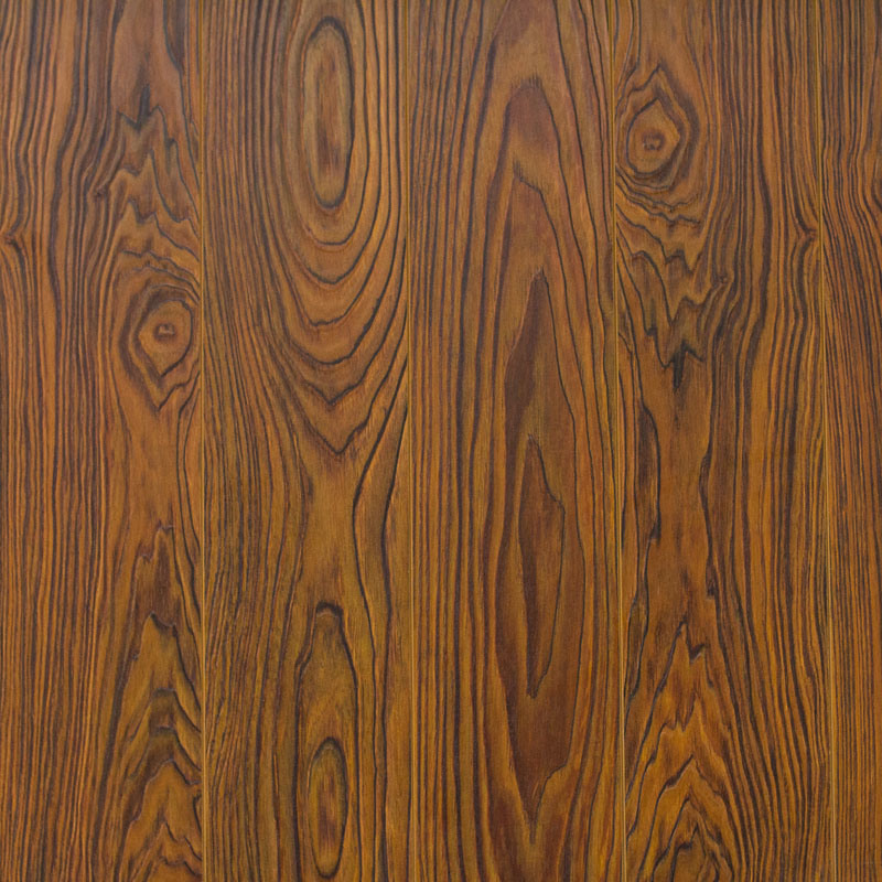 V Goove at Four Side Paint Synchronized Vein Laminate Flooring 7707