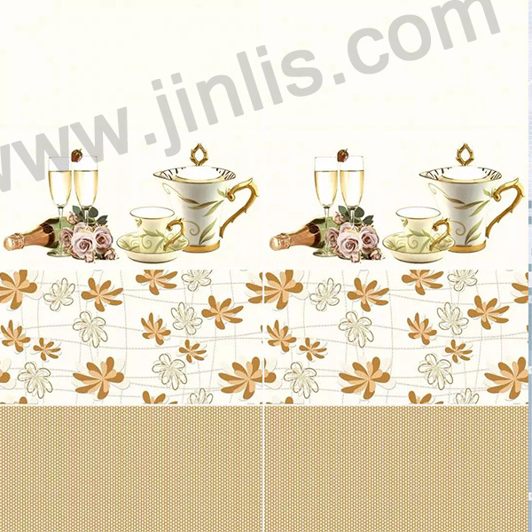 300X600mm Warm Flower Design Ceramic Wall Tiles for Living Room