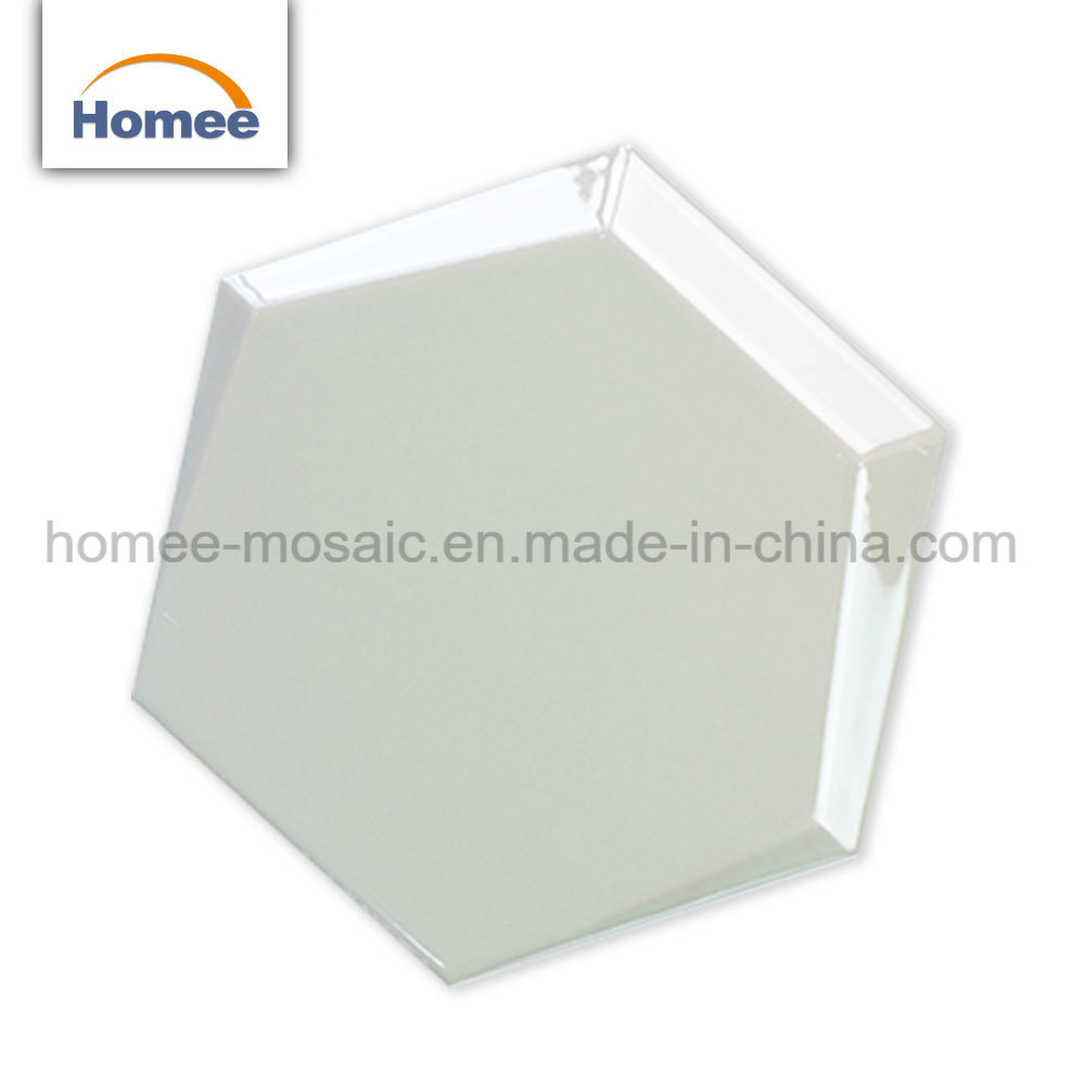 2018 New White Hexagon Design Bathroom Mosaic Tile Ceramic Tile