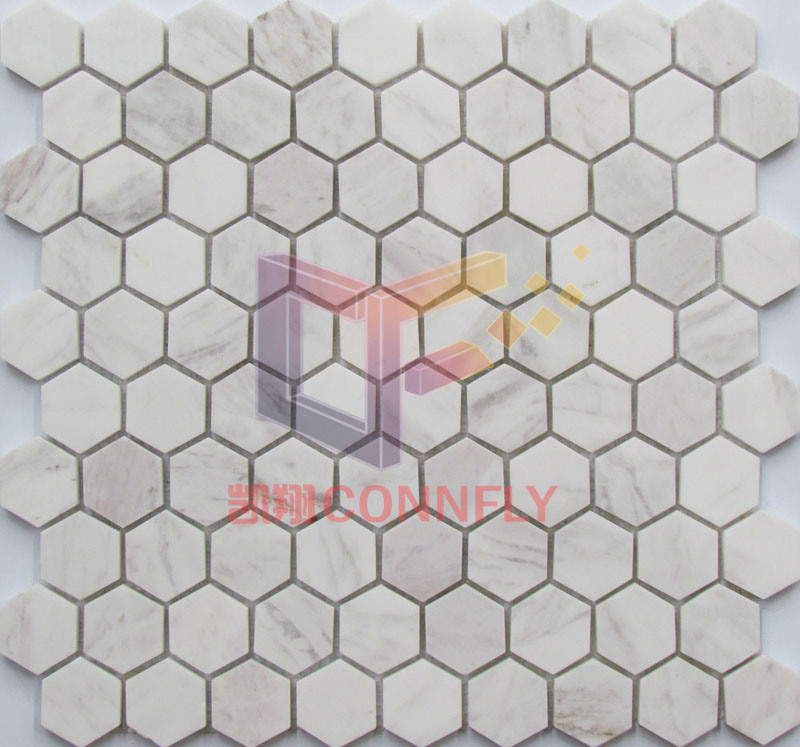 Marble Mosaic for Kitchen Splash White Color (CFS1121)