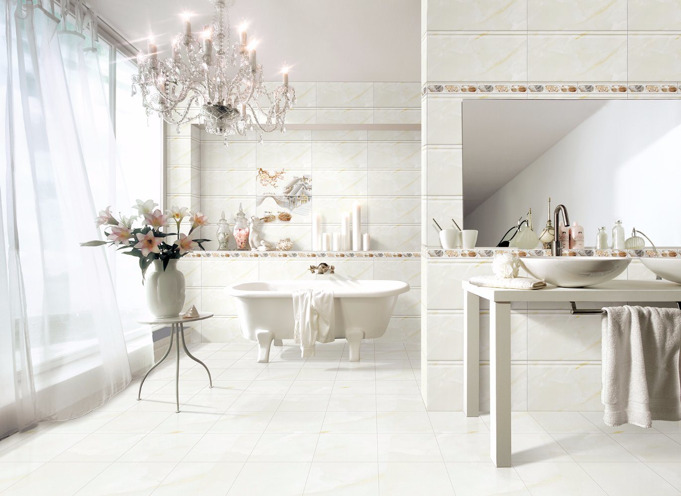 Bathroom and Kitchen Ceramic Floor Tile and Wall Tile